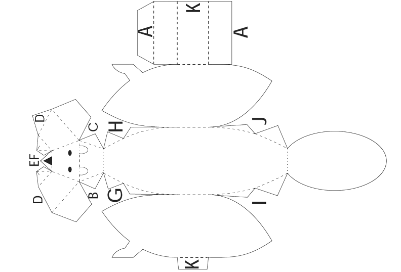 Kolorowanka Papercraft Piesek - Pobierz i Twórz Model 3D kolorowanka do druku